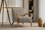 Atelier Del Sofa Lyke - Sillón de orejas Marrón